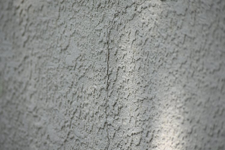 exterior wall crack