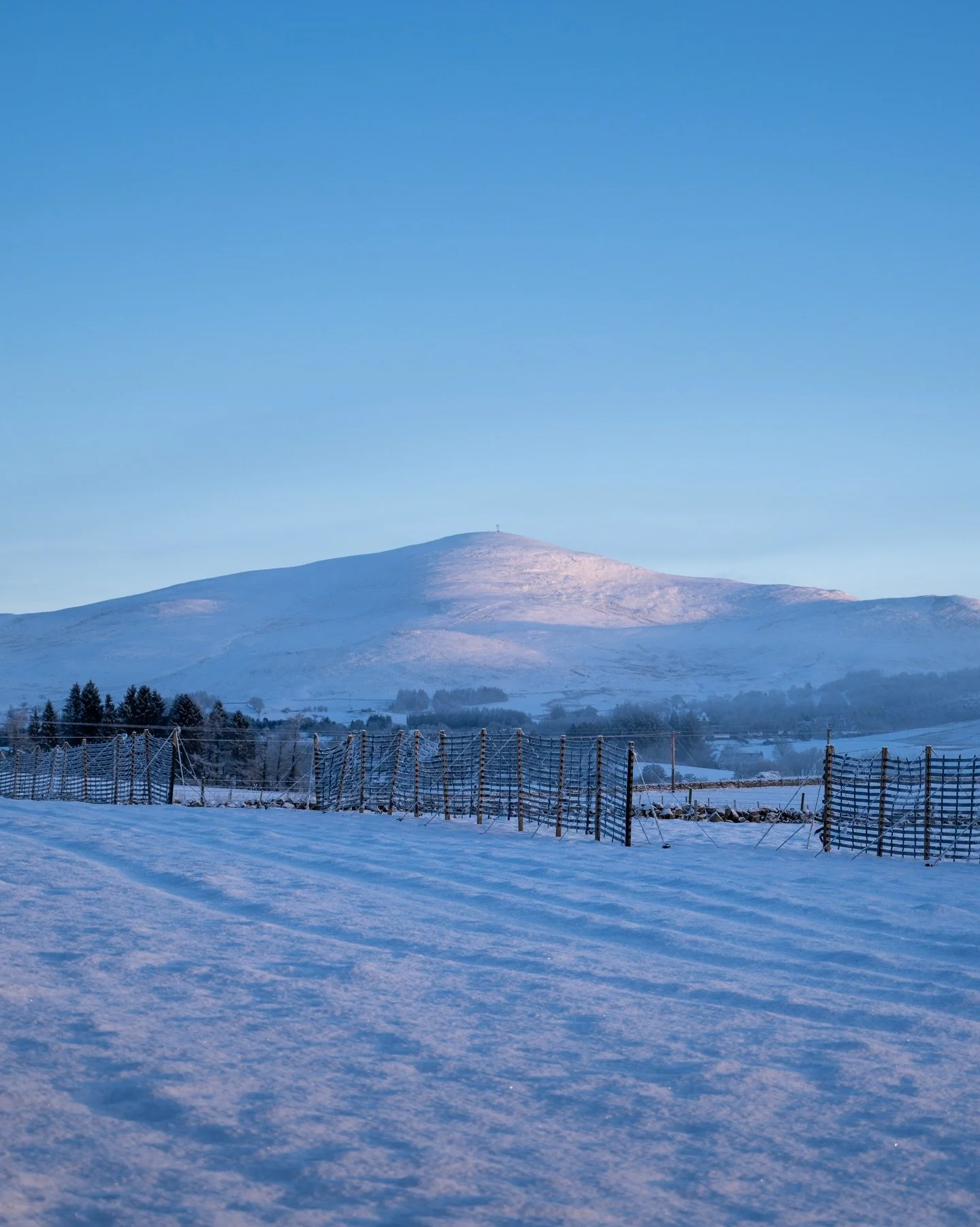 Beautiful conditions this morning with a low mist rolling through the snow cloaked glen and the warm hues of daylight beginning to light up the cool blues. I love this time of the year.

#glenshee #winter #scotland #landscapephotography #snow