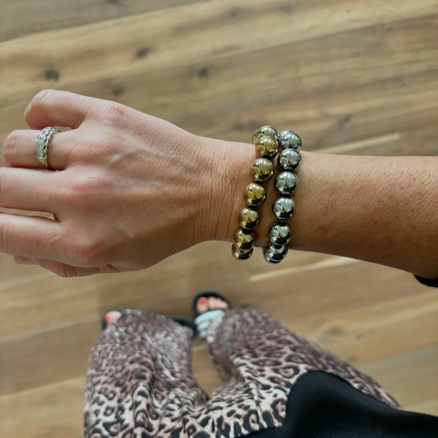 Silver is re-entering the chat! Our best-seller, Katie, now comes in the shiniest silver. These are made with heavy hematite beads that hold up so well over time - she&rsquo;s a forever favorite!