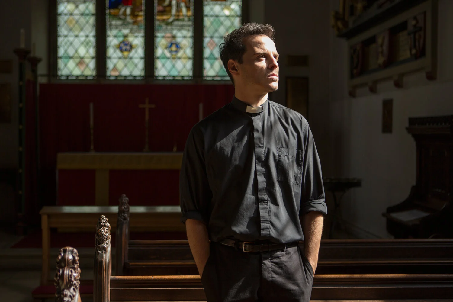 Fleabag hot priest, Andrew Scott, is scheduled to play murderous Talented Mr. Ripley in an adaptation of the book by badass woman author Patricia Highsmith.