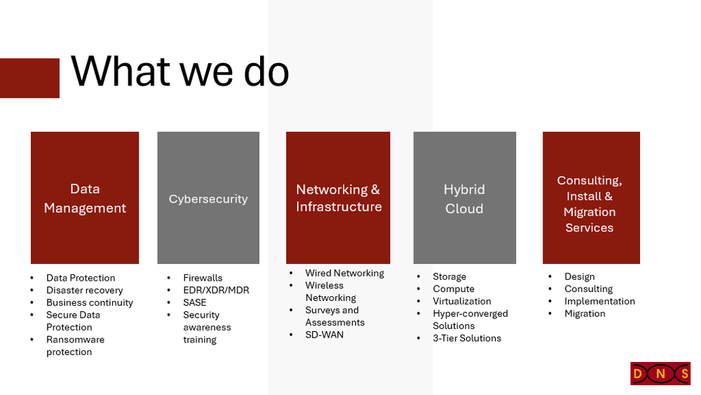What We Do — Data Network Solutions