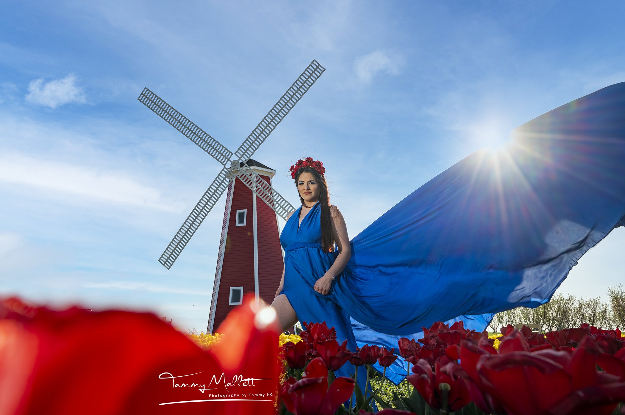 1 Piece Blue Flying Dress