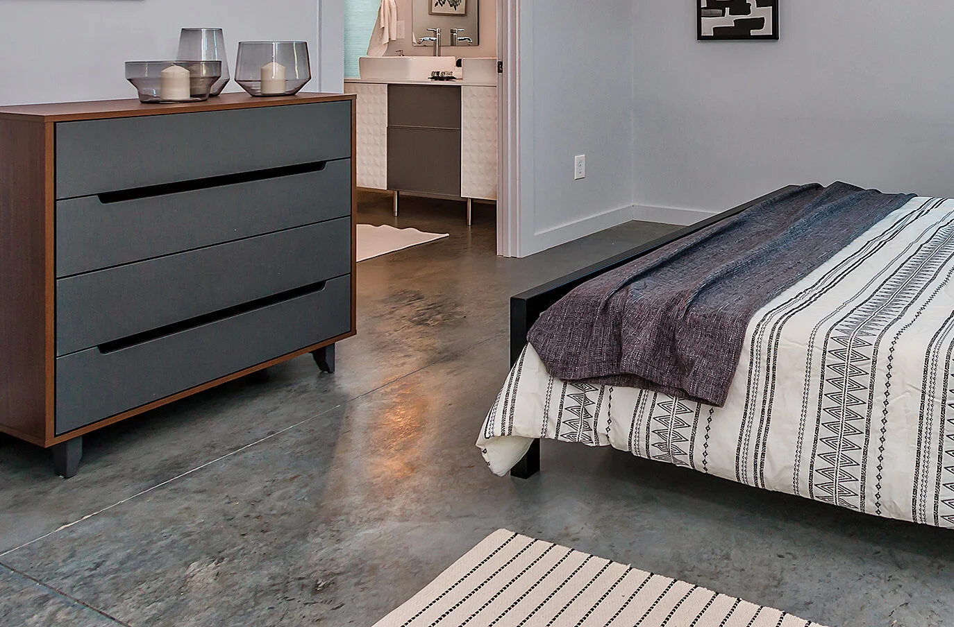 Dialect Design’s Lydia Project - Burnished Concrete Floors