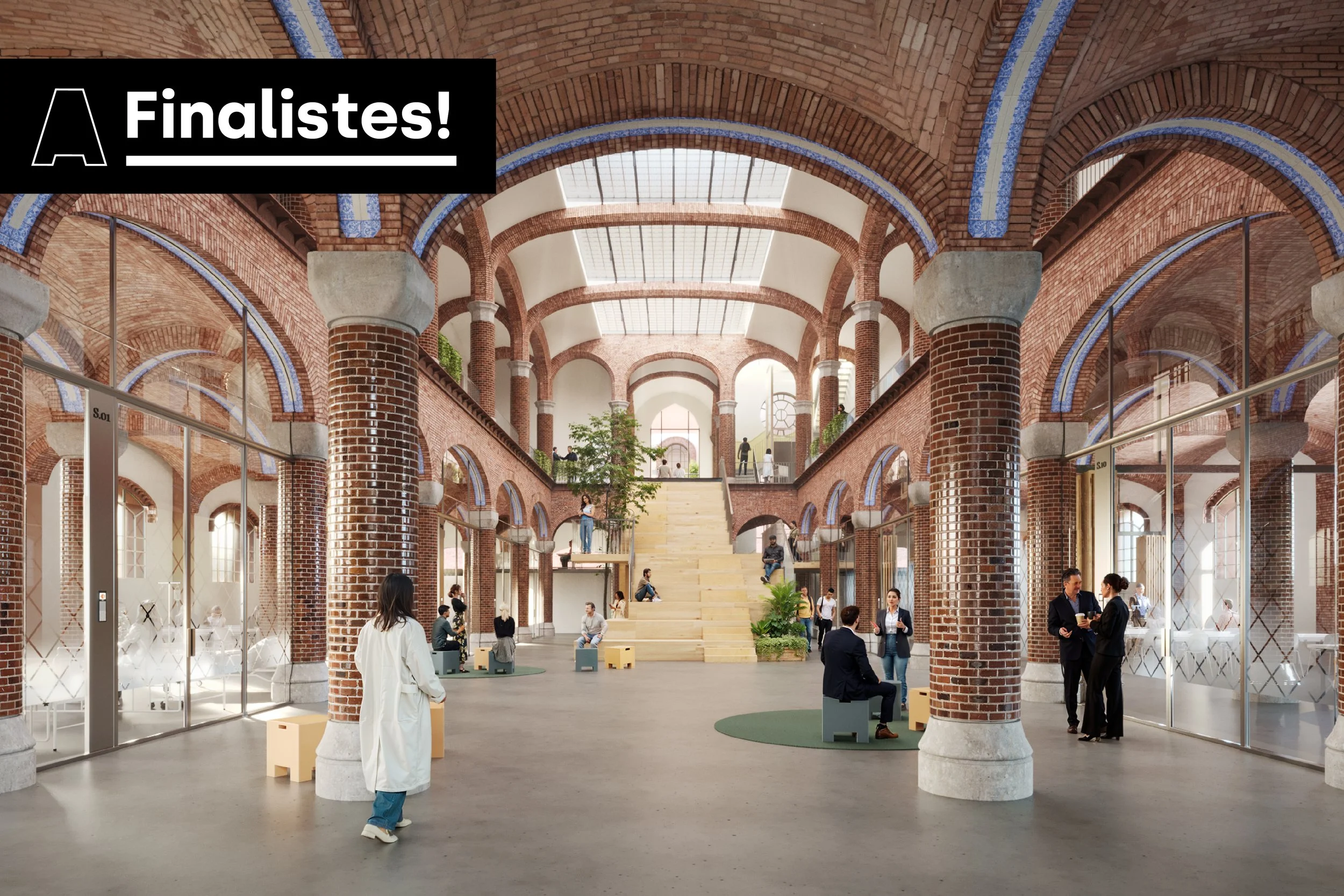 Finalistes al concurs per a la Rehabilitació del Pavelló de Cuines del Recinte Patrimonial de Sant Pau, a Barcelona