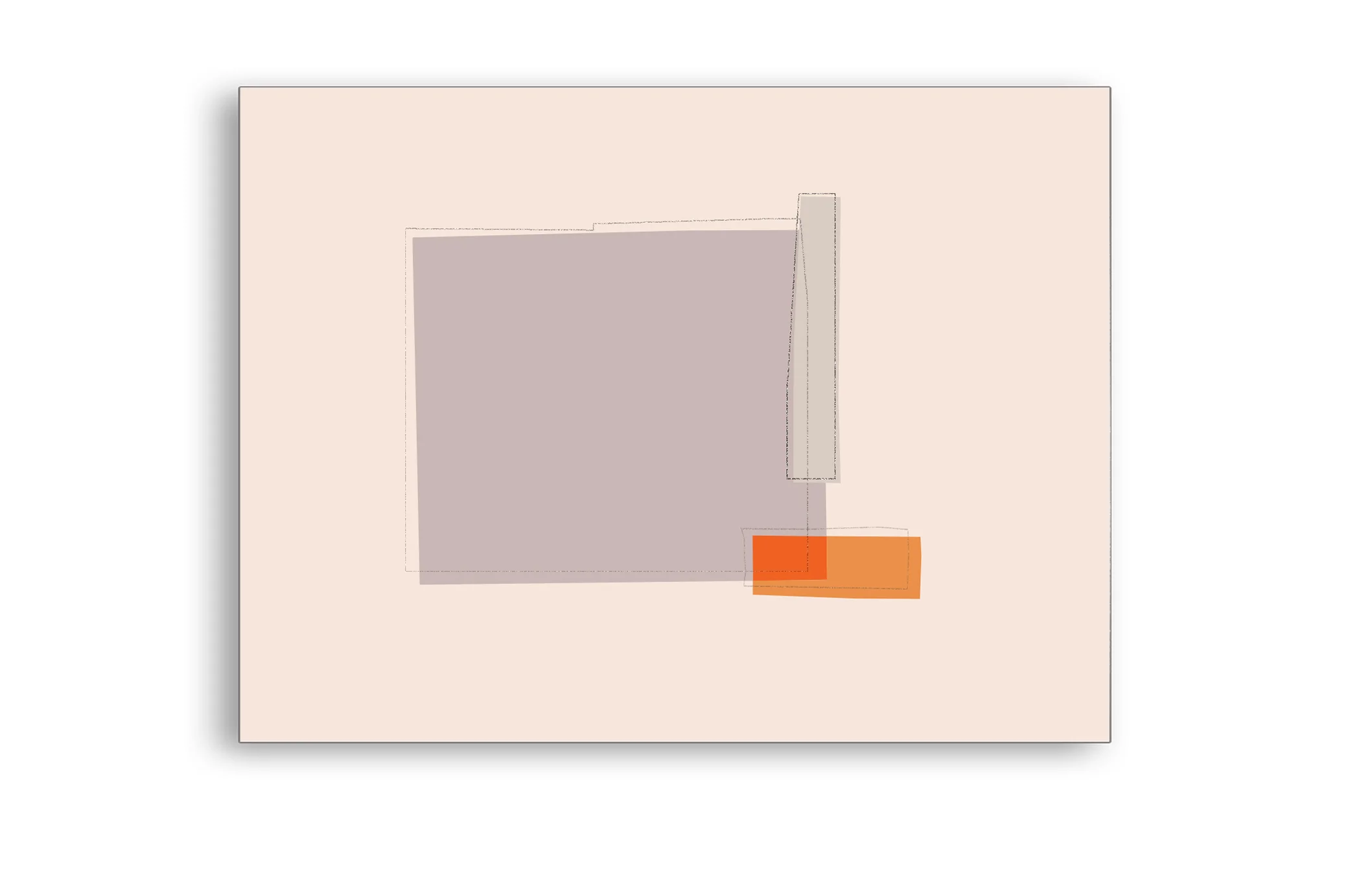 VisualField_1820_02 Acrylic on Canvas Panel with China Marker 24”x30”