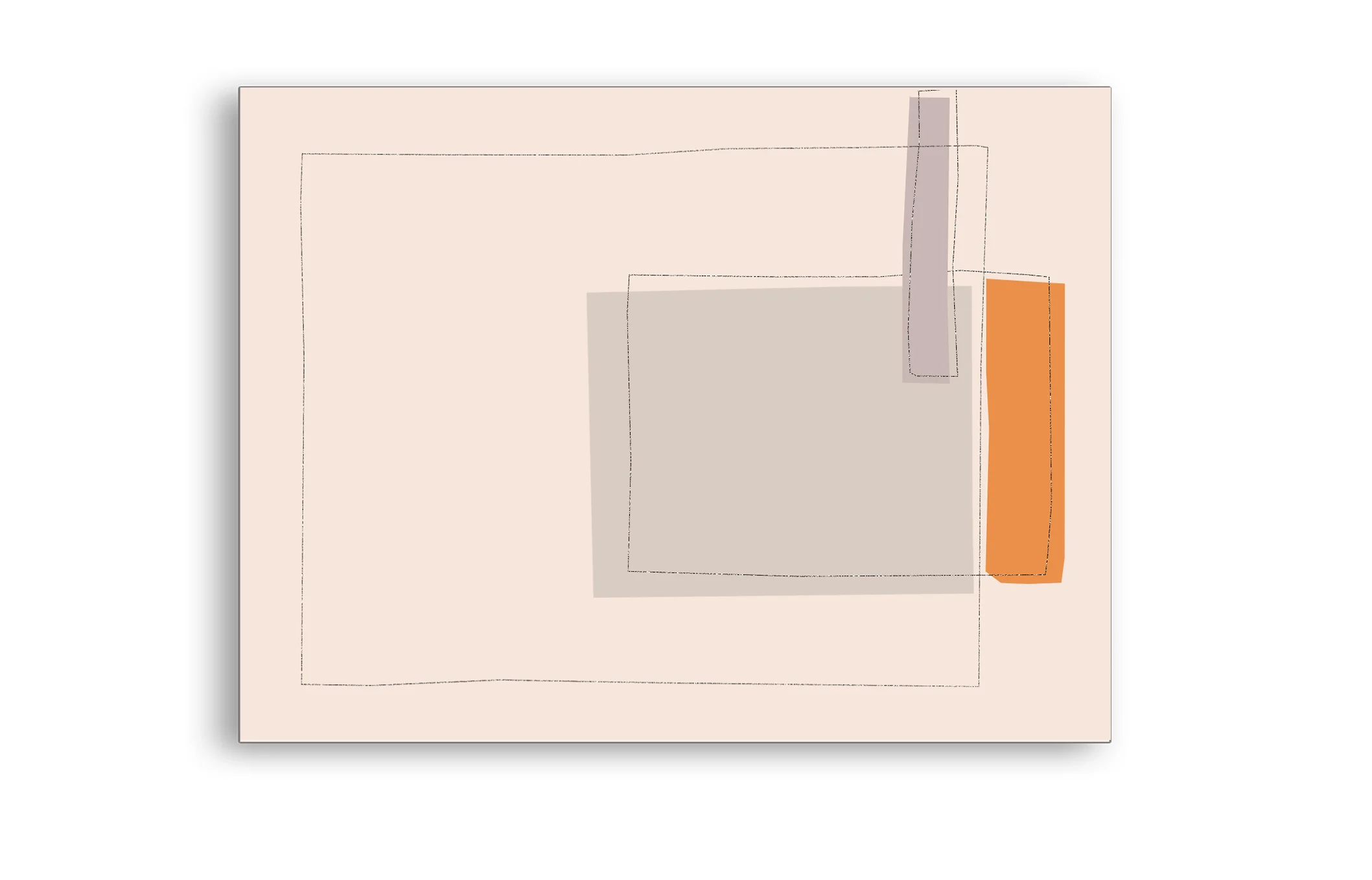 VisualField_1820_03 Acrylic on canvas with China Marker 3 feet X 4 feet