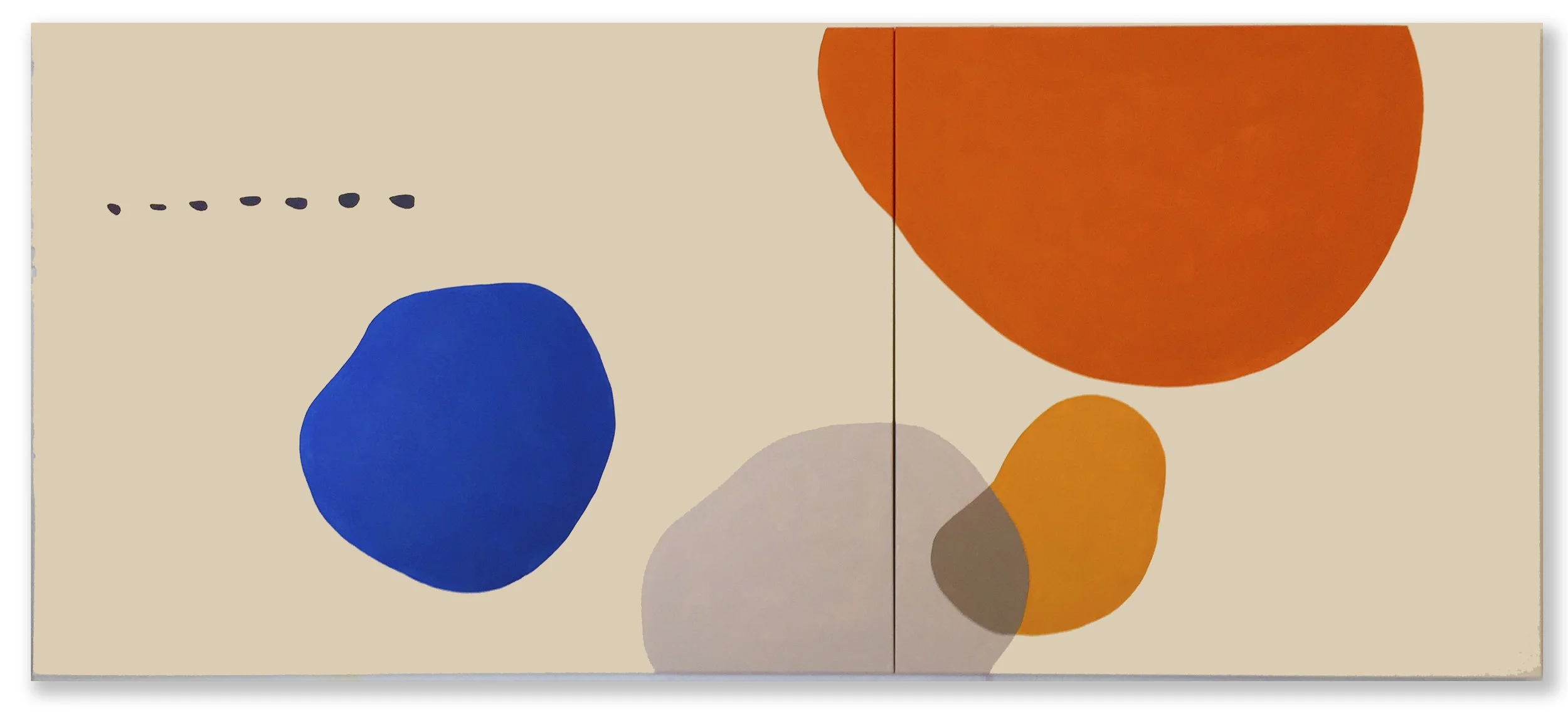 Field of Color 1914 Acrylic on canvas - Diptych 36x84 inches