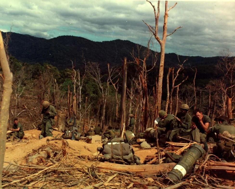 U.S. soldiers of the 3rd Battalion, 12th Infantry, 4th Infantry Division, November 25, 1967. REUTERS/Courtesy U.S. Arm