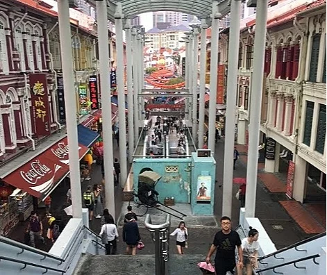 The Chinatown Heritage Center is located here on Pagoda Street.