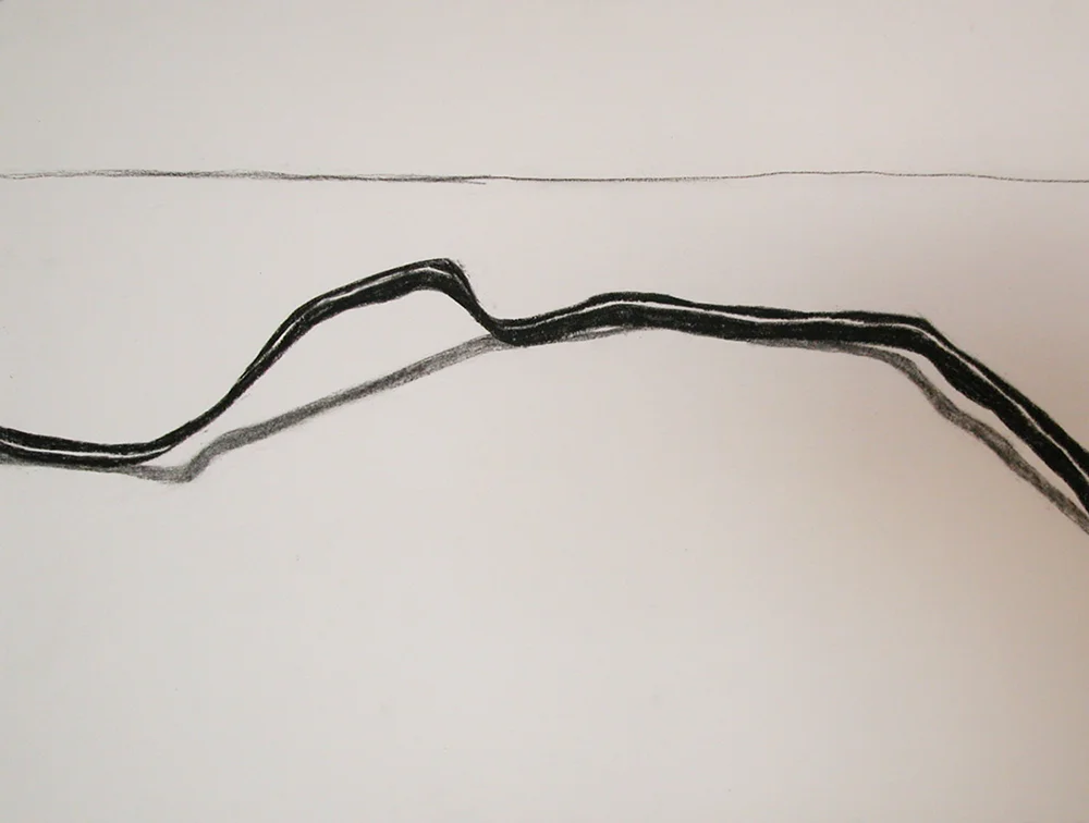 no.13, 2002 charcoal on paper