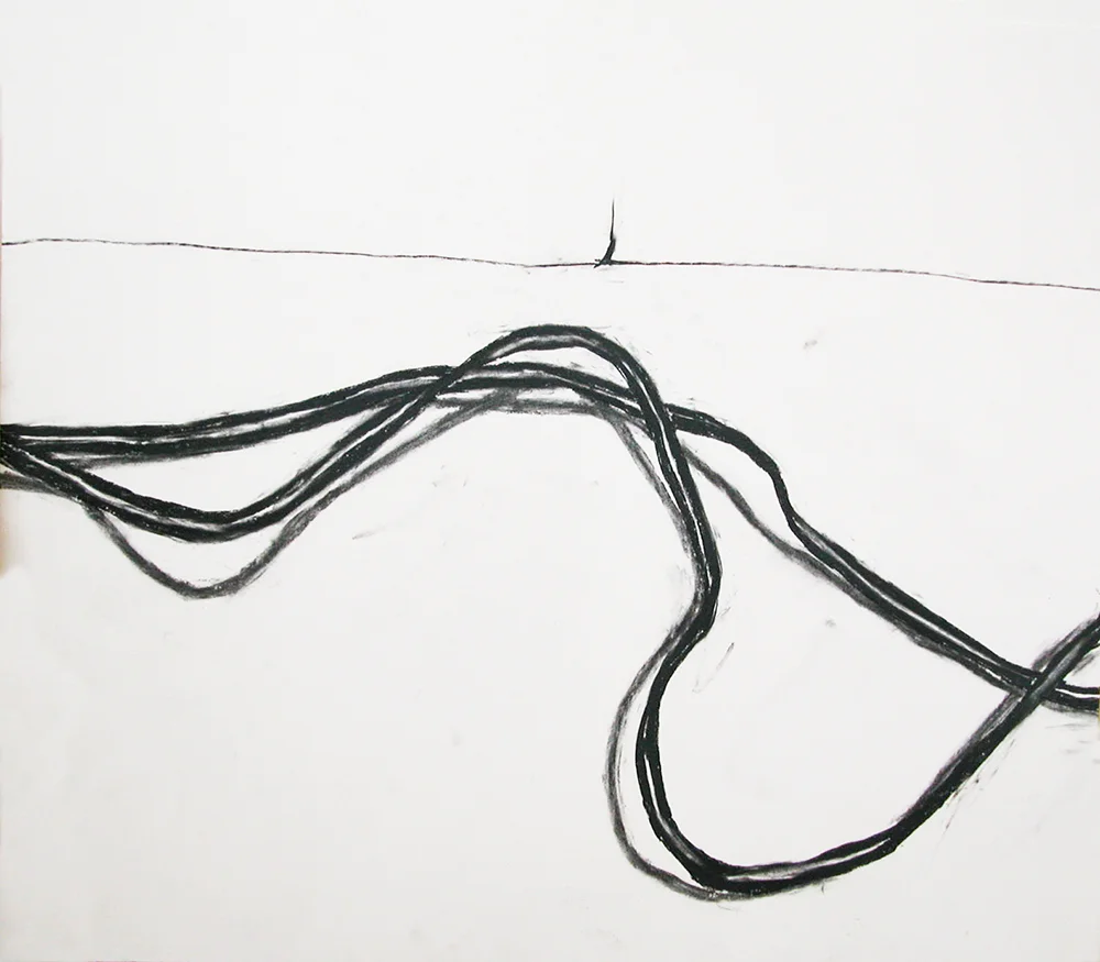 no. 28, 2002 charcoal on paper
