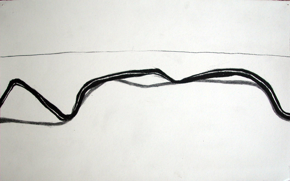  no. 51, 2002  charcoal on paper 