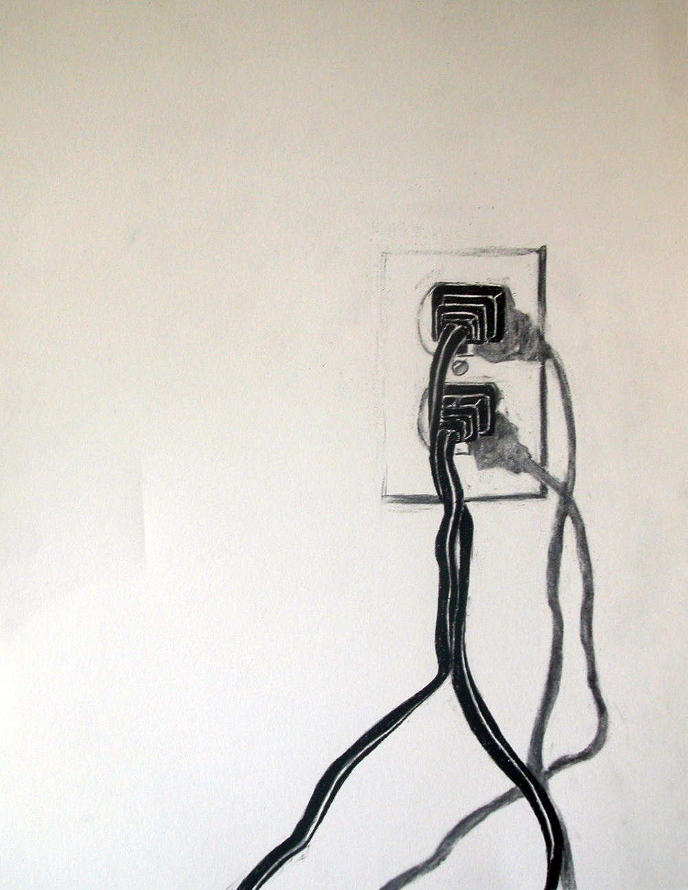 no. 58, 2003  charcoal on paper 