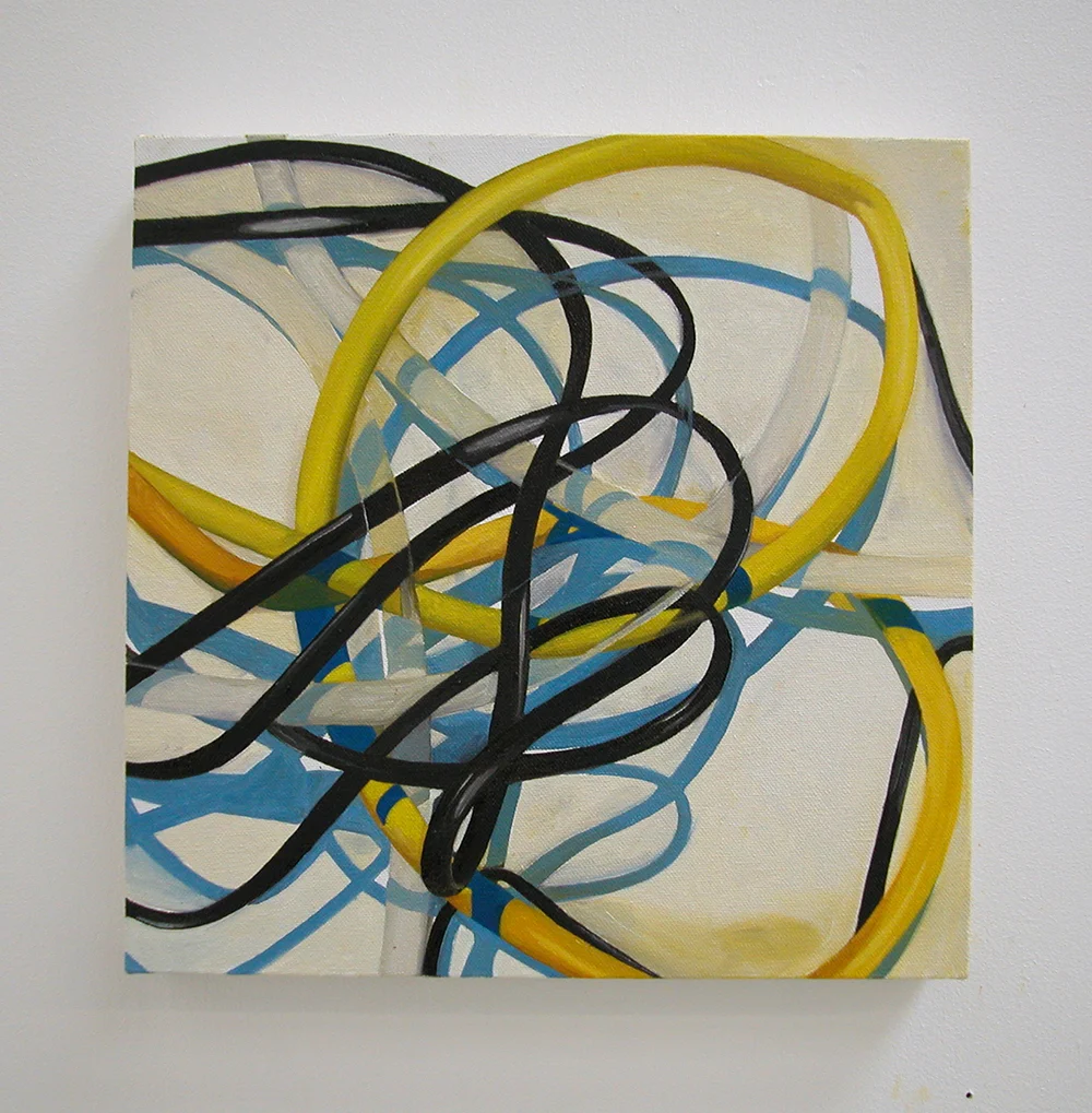 I am a shrinking violet, 2006 oil on canvas 12,75 x 12,75 in.