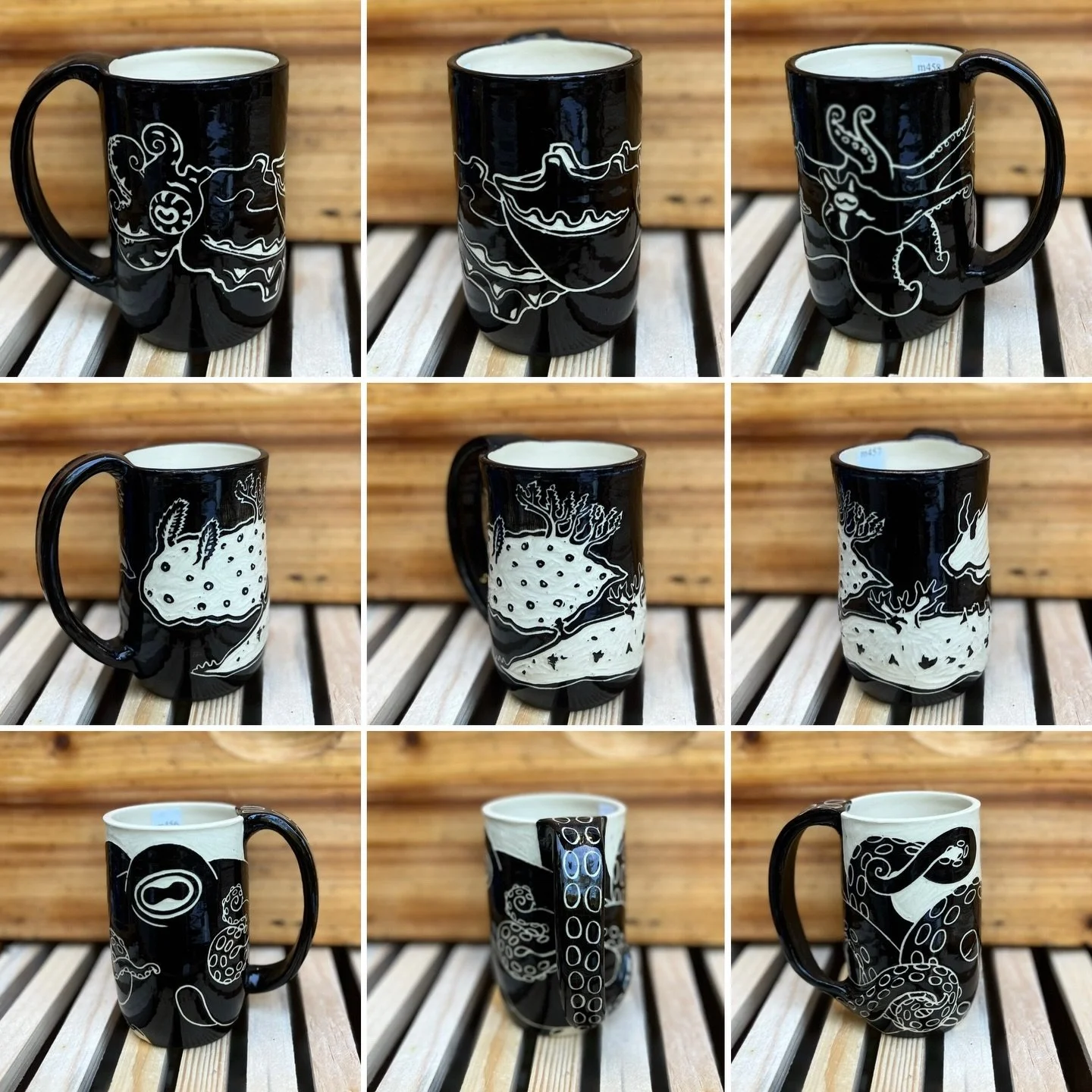 Freshly made Mugs and Jugs on freshly made bee boxes and frames

#squid #nudibranch #bighornsheep #mugshot #oiljug