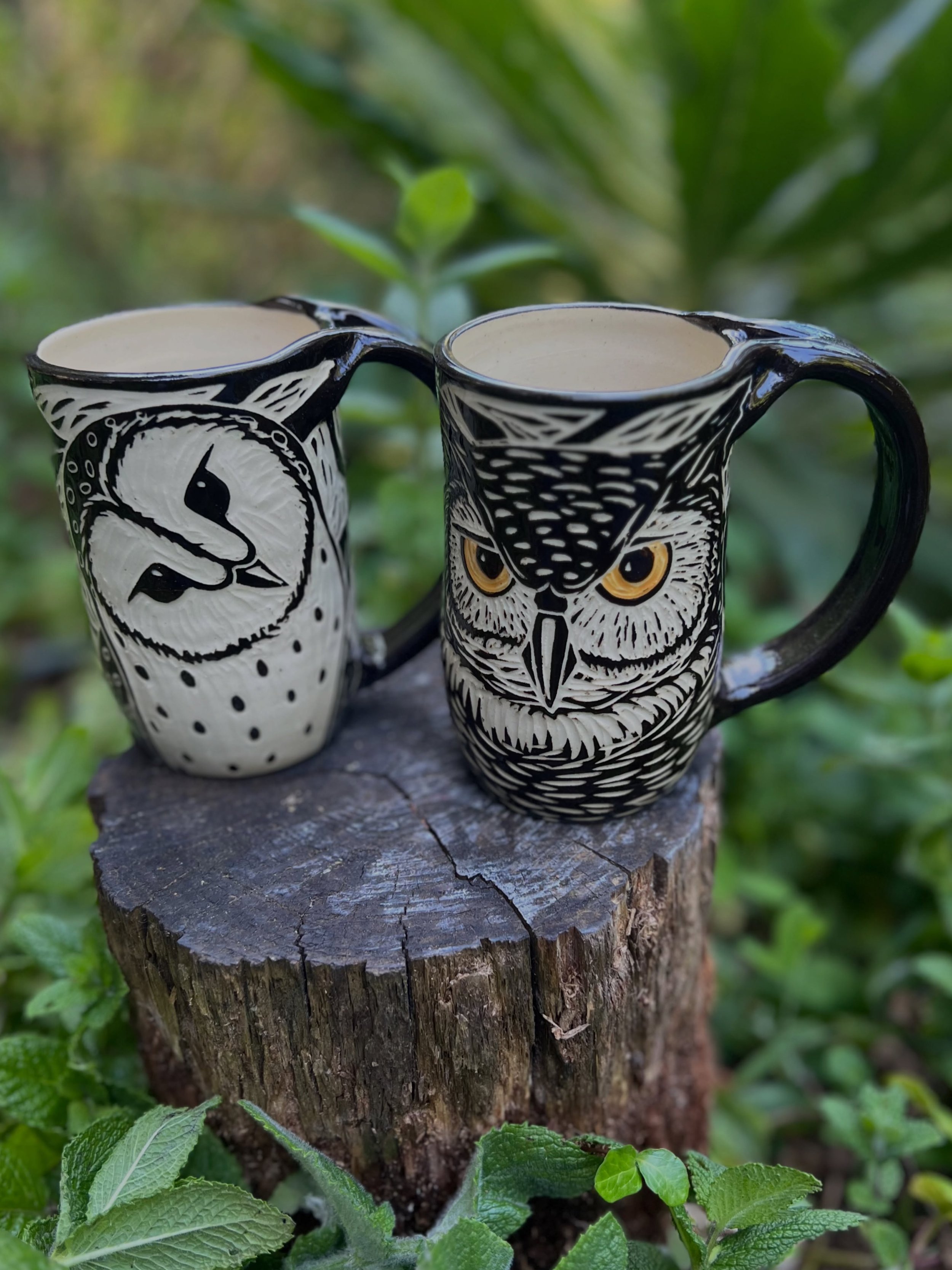 Some new mugs, old designs

#mugshot #mugs #lizrpottery #sgraffito
