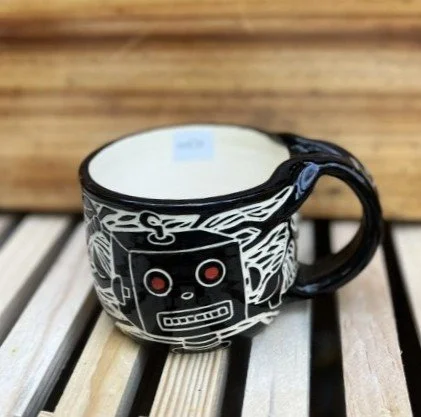 Robot Mug (tall and short)