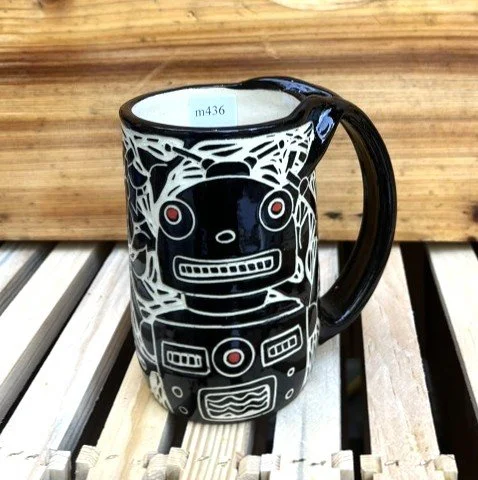 Robot Mug (tall and short)