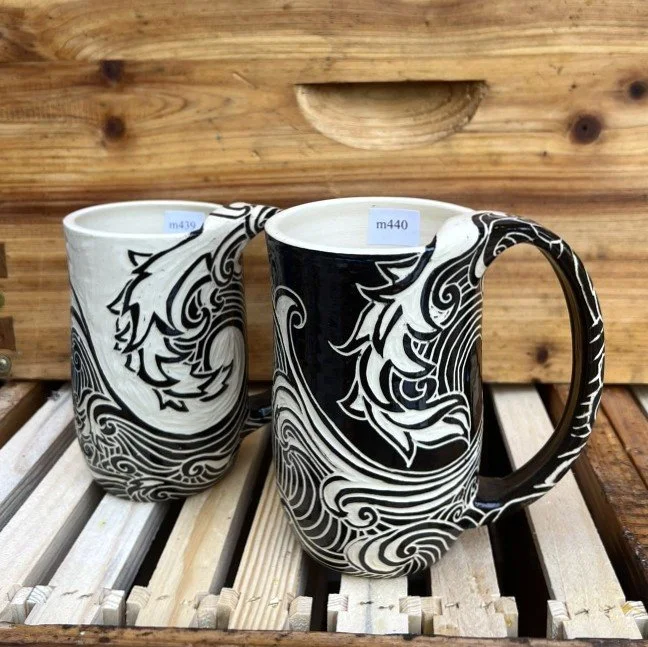 Wave Mugs (tall & short)