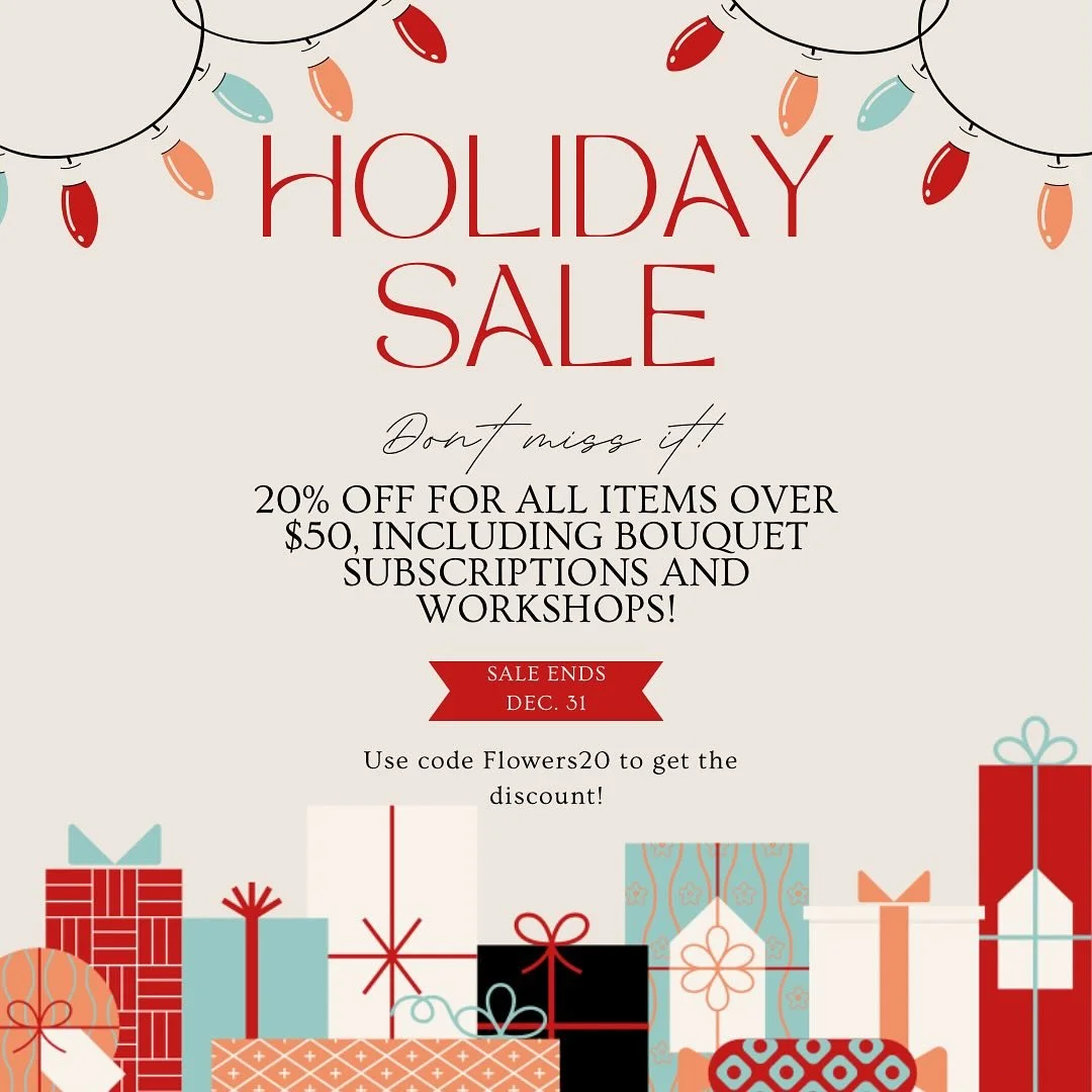 As I start buying soil, seeds and all the other necessary farm supplies I realize how wonderful bouquet subscriptions are! They really help us flower farmers pay for what we need during our busy spending months. 
So, hopefully you use the code and si