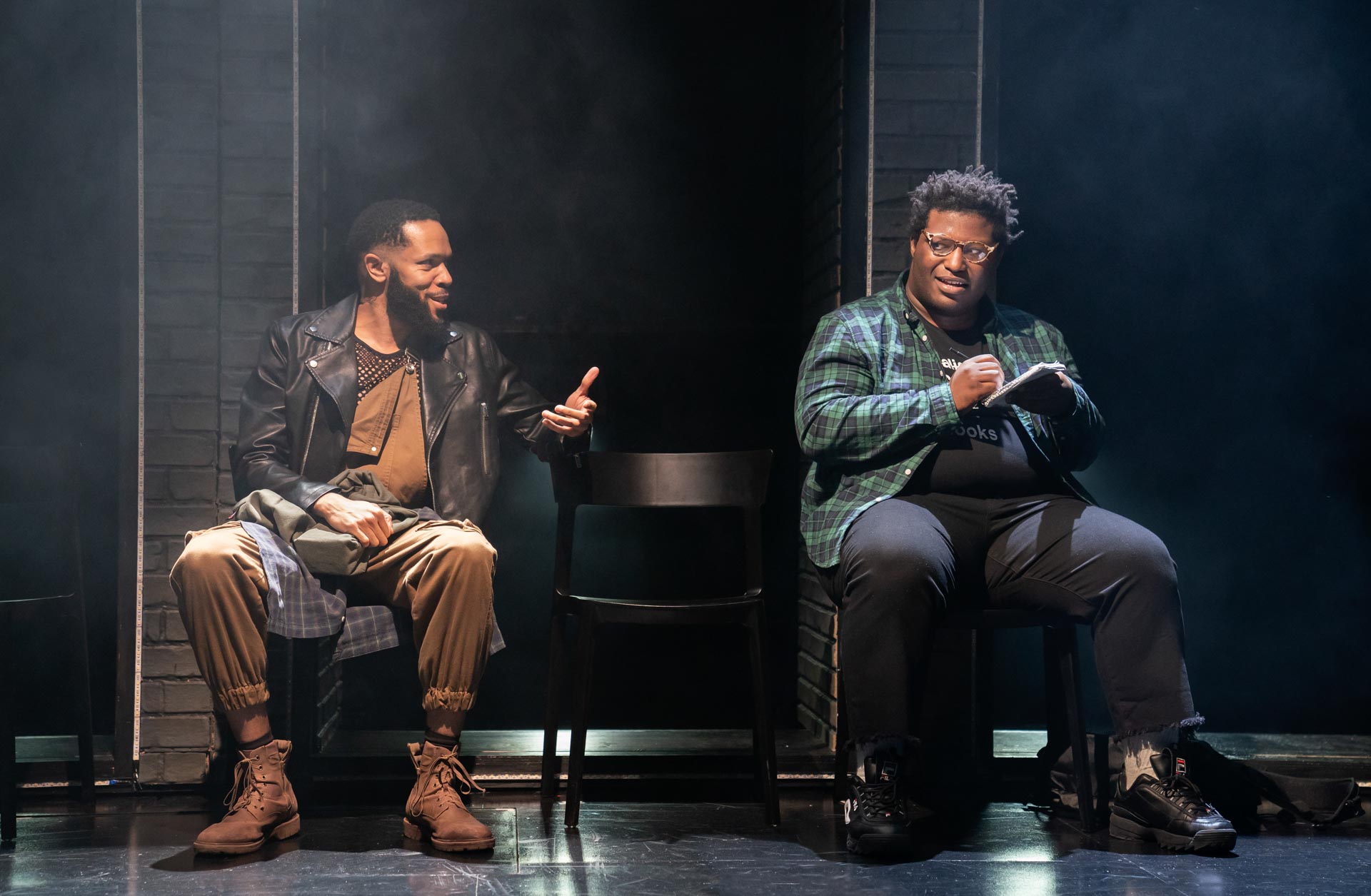 Jason Veasey and Larry Owens; photo by Joan Marcus