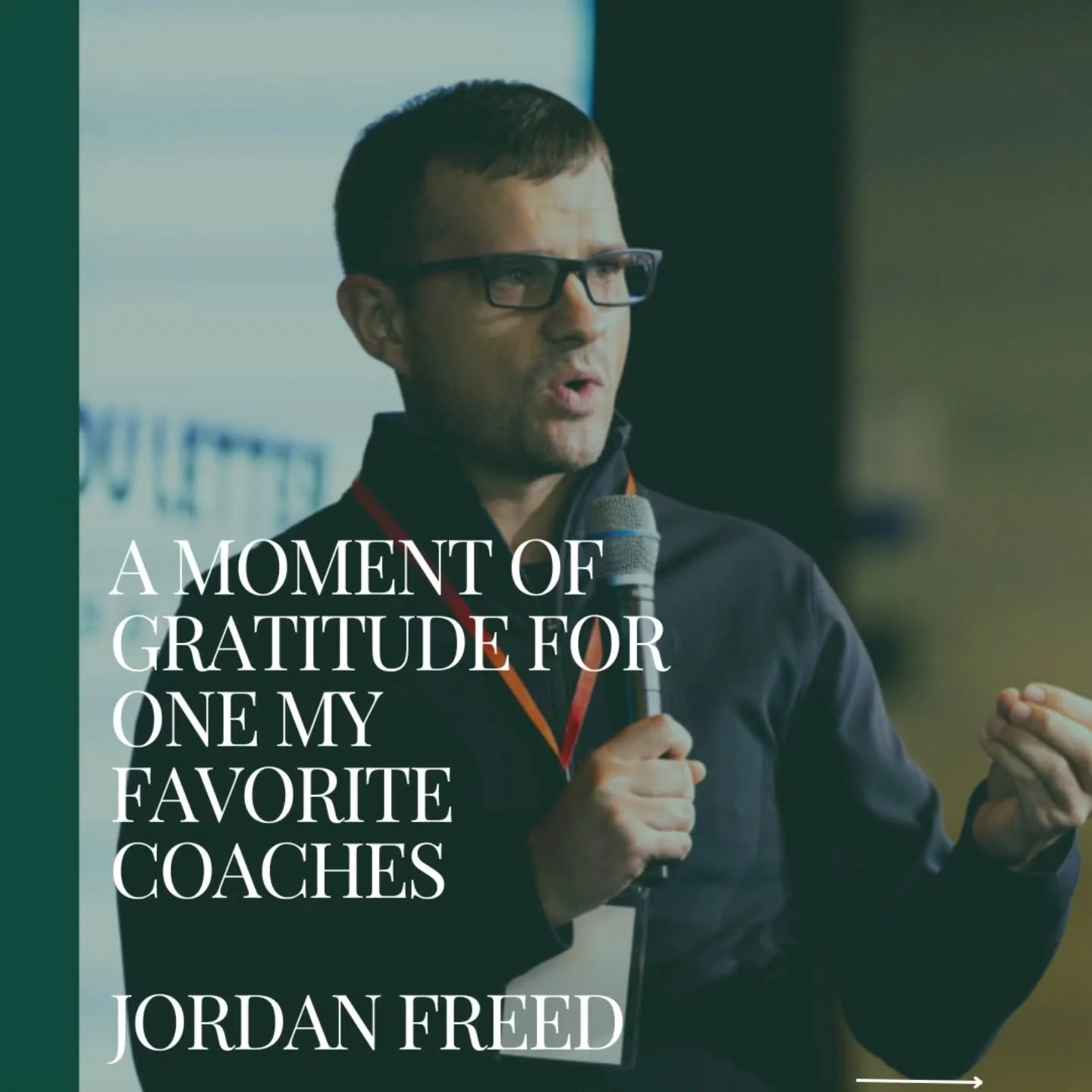 Ever have a coach that speaks right to your heart? Jordan Freed has been that for me. Cheers to your next chapter Jordan!