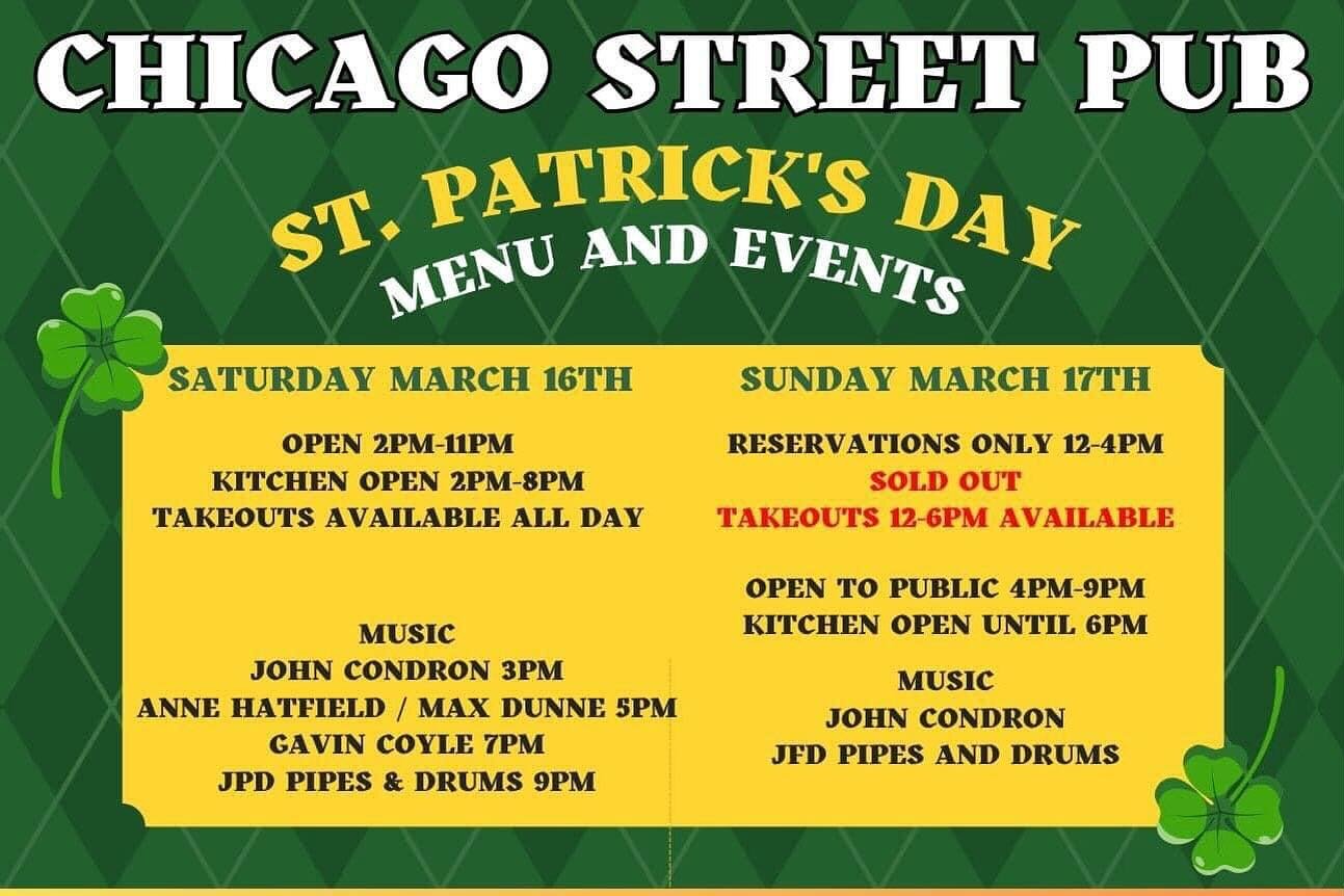Playing today at Chicago Street Pub Music, Food, &amp; Beer from 5:00-6:30 with Gavin Coyle and Max Dunne. Don&rsquo;t miss it!