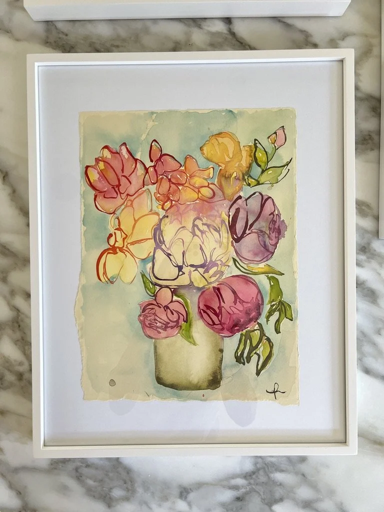 "Falling Peonies"