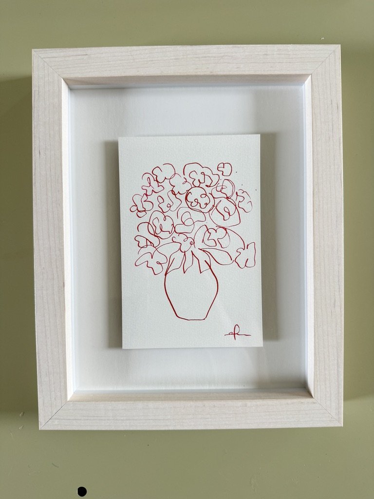 "Small Vase, Bright Morning" (Framed)