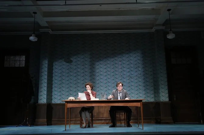 Dear Elizabeth By Sarah Ruhl World Premiere Yale Repertory Theater Direction Les Waters Sets Adam Rigg Lighting Russel Champa Costumes Maria Hooper Projections Hannah Wasileski