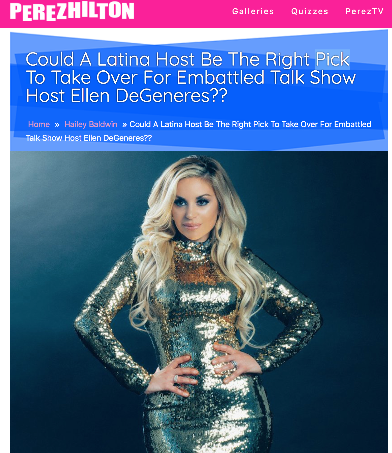 Could A Latina Host Be The Right Pick To Take Over For Embattled Talk Show Host Ellen DeGeneres?? https://perezhilton.com/latina-host-replace-ellen-degeneres/