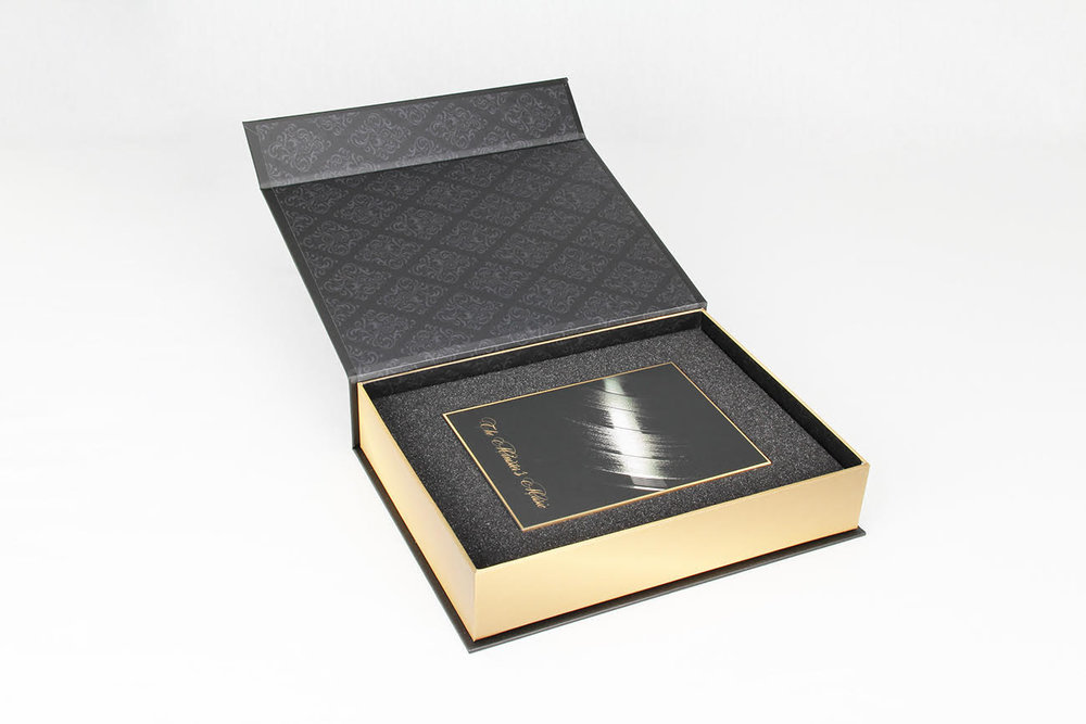 Gold and Black Book Jewelry Presentation Box – Smyth Jewelers