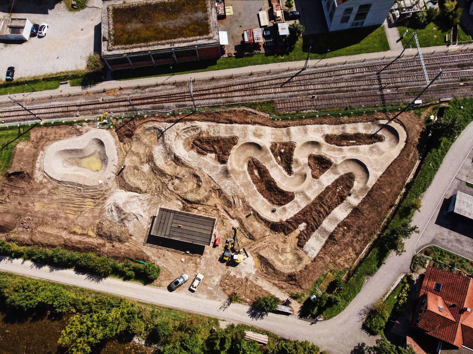 Dronenfoto des aktuellen Zwischenstandes!