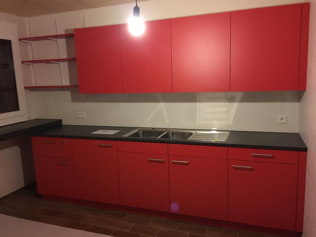 Die neue Küche der Kistag wurde fertig eingebaut