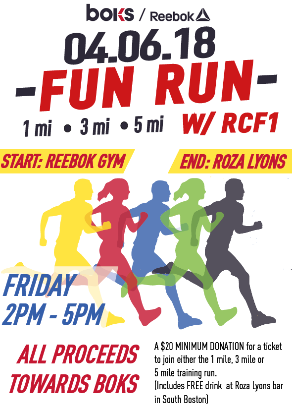 Official Fun Run Poster for Reebok HQ