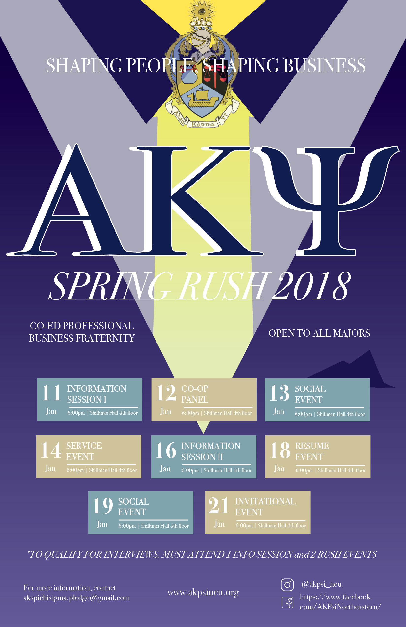 Alpha Kappa Psi Alternative Flyer