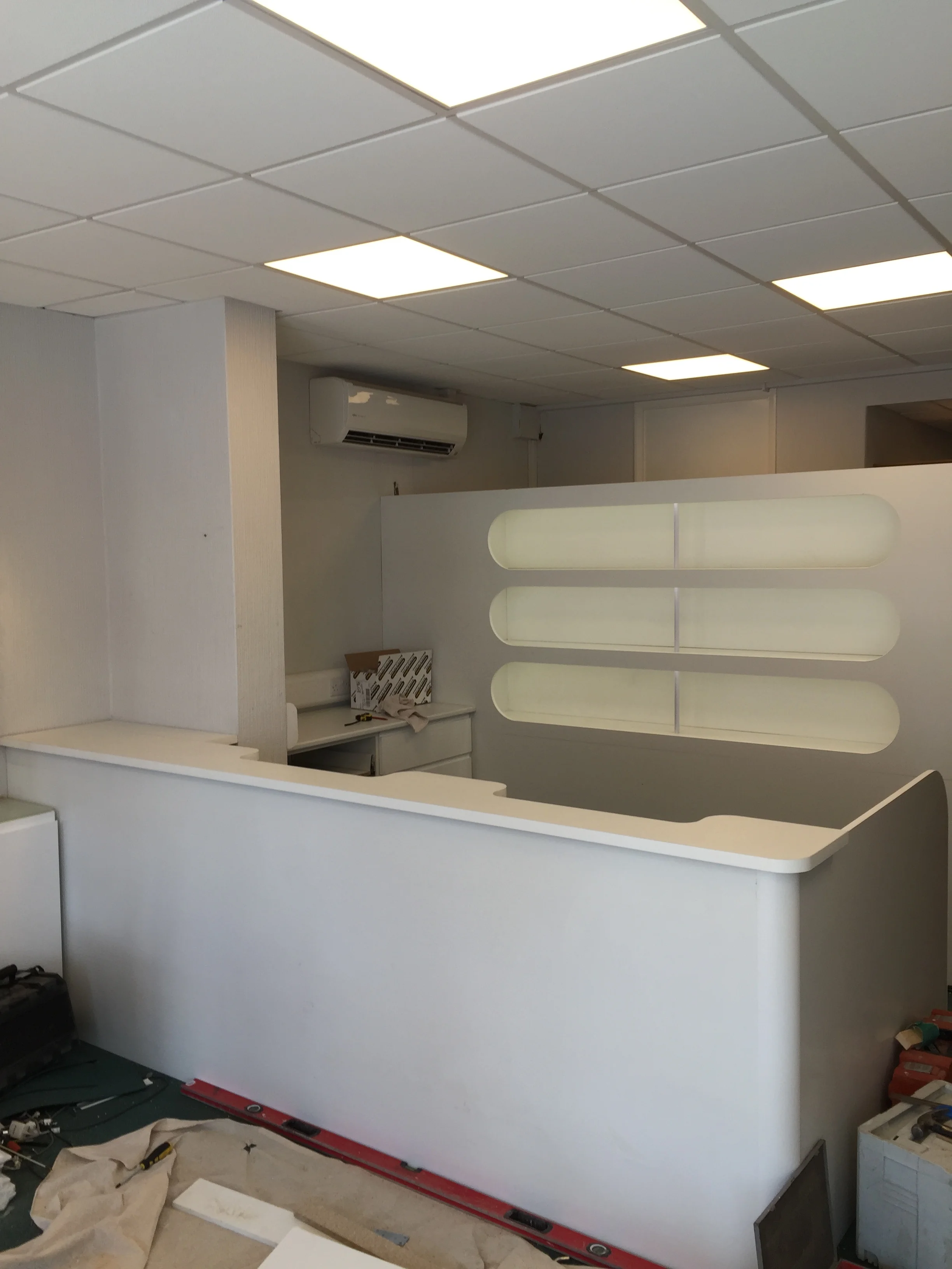 Electrical Rewire of Reception Area in an office