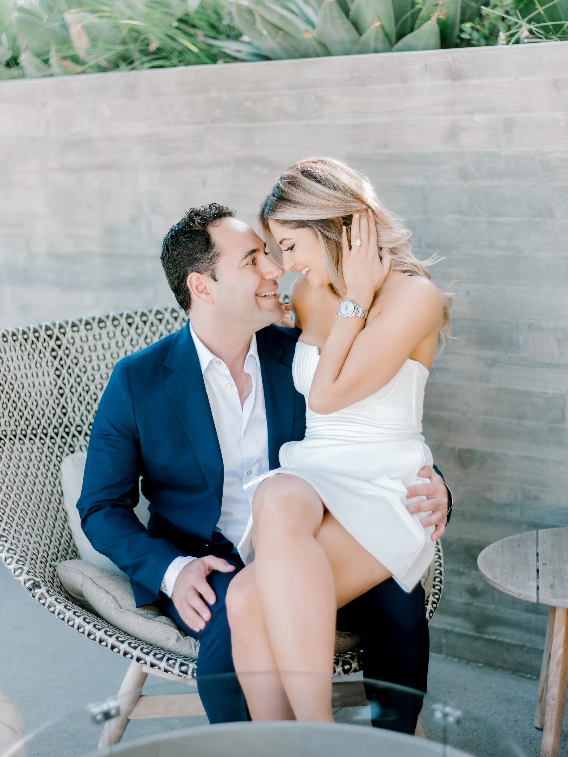 Engagement Session before their wedding at Hollywood Everly Hotel