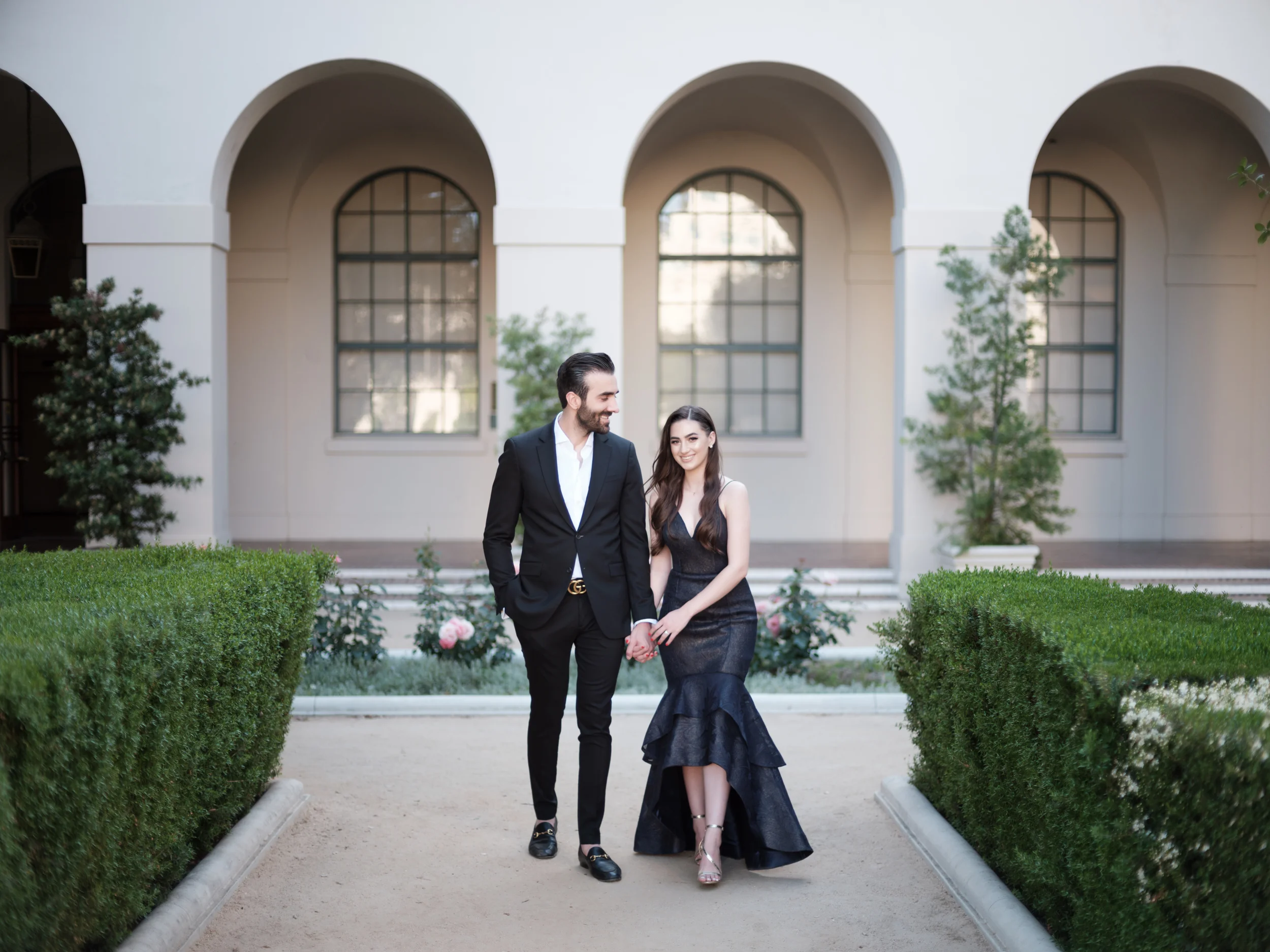 Engaged in Pasadena, first met in Los Angeles for their engagement session. Wedding coming up in California for a summer love.