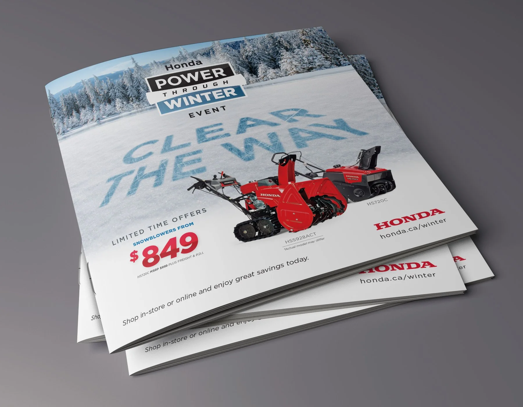 Power Through Winter Brochure - concept, design and layout - cover