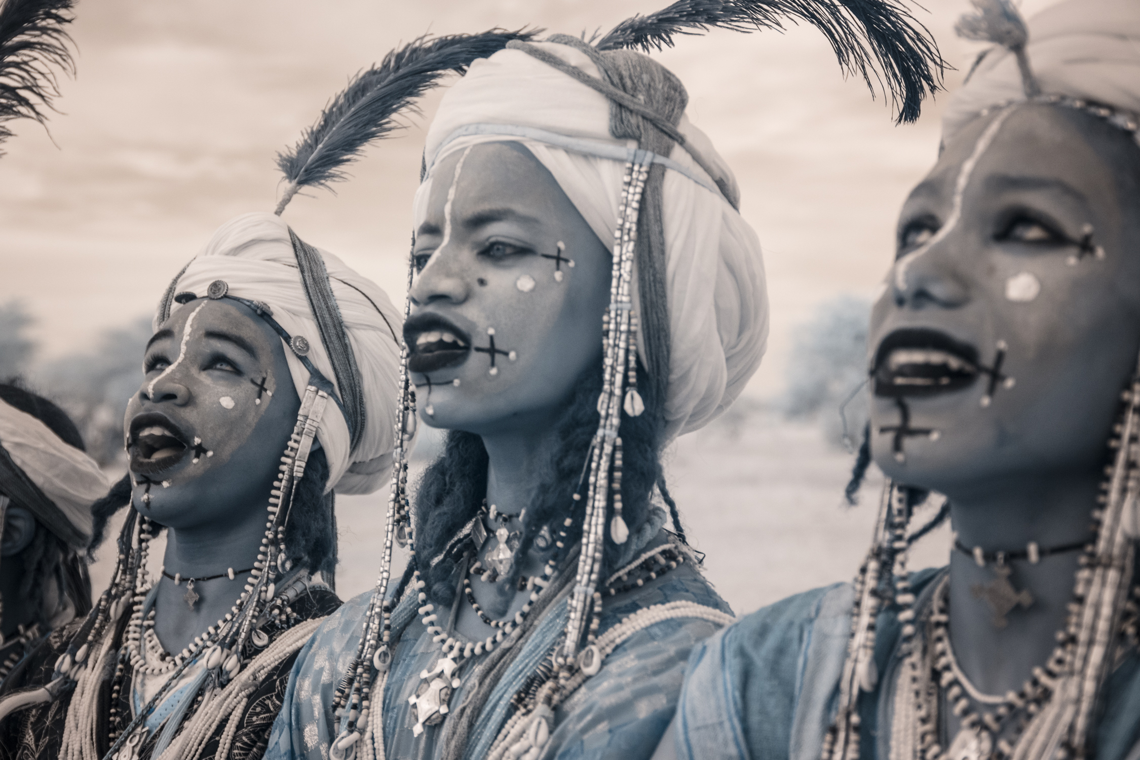 Yaake dancers at the Gerewol festival.