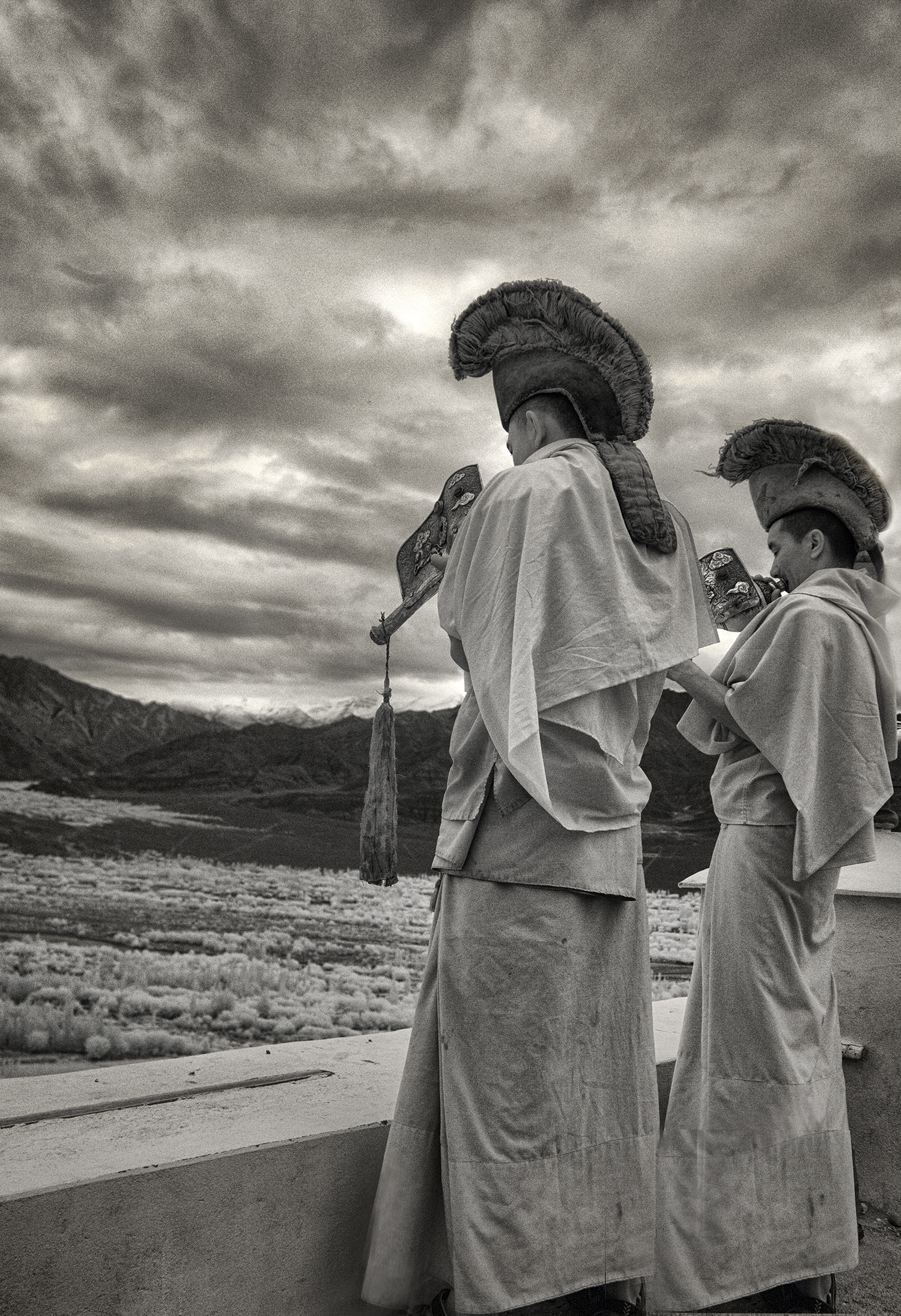  Monks at Thiksey Monastery. 