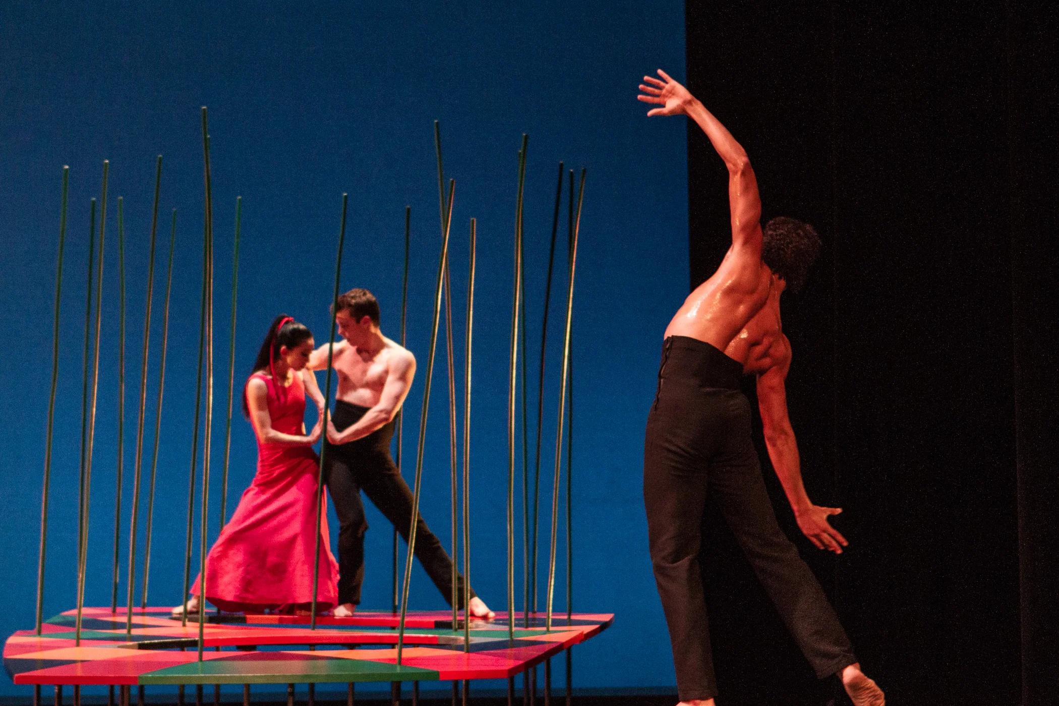 “Embattled Garden” is performed by Natasha Diamond-Walker, So Young An, Abdiel Jacobson, and Lloyd Mayor.