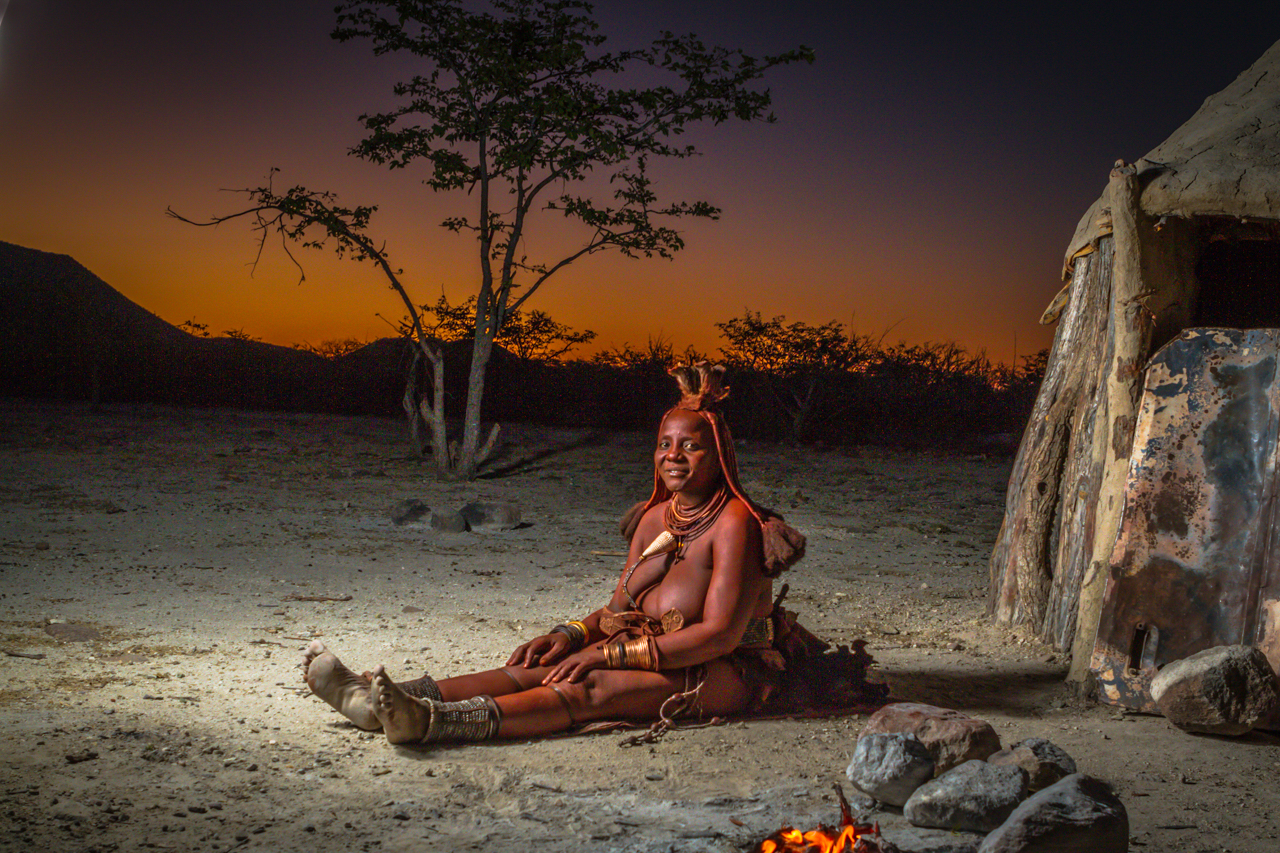 Color It Red -14. Himba woman  by the Firelight_Namibia_TGold.jpg