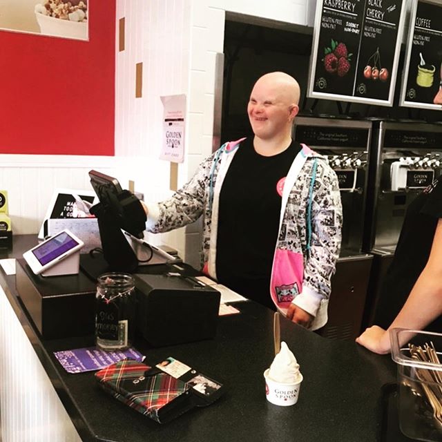 Monday motivation shout-out goes to our girls Amy and June! They are both all smiles 😄 in their new positions at @goldenspoonnmissionviejo . Come see our girls rock the register every Friday!!!
.
.
.
.
.
.
.
#mondaymotivation #abilitiesnotdisabiliti
