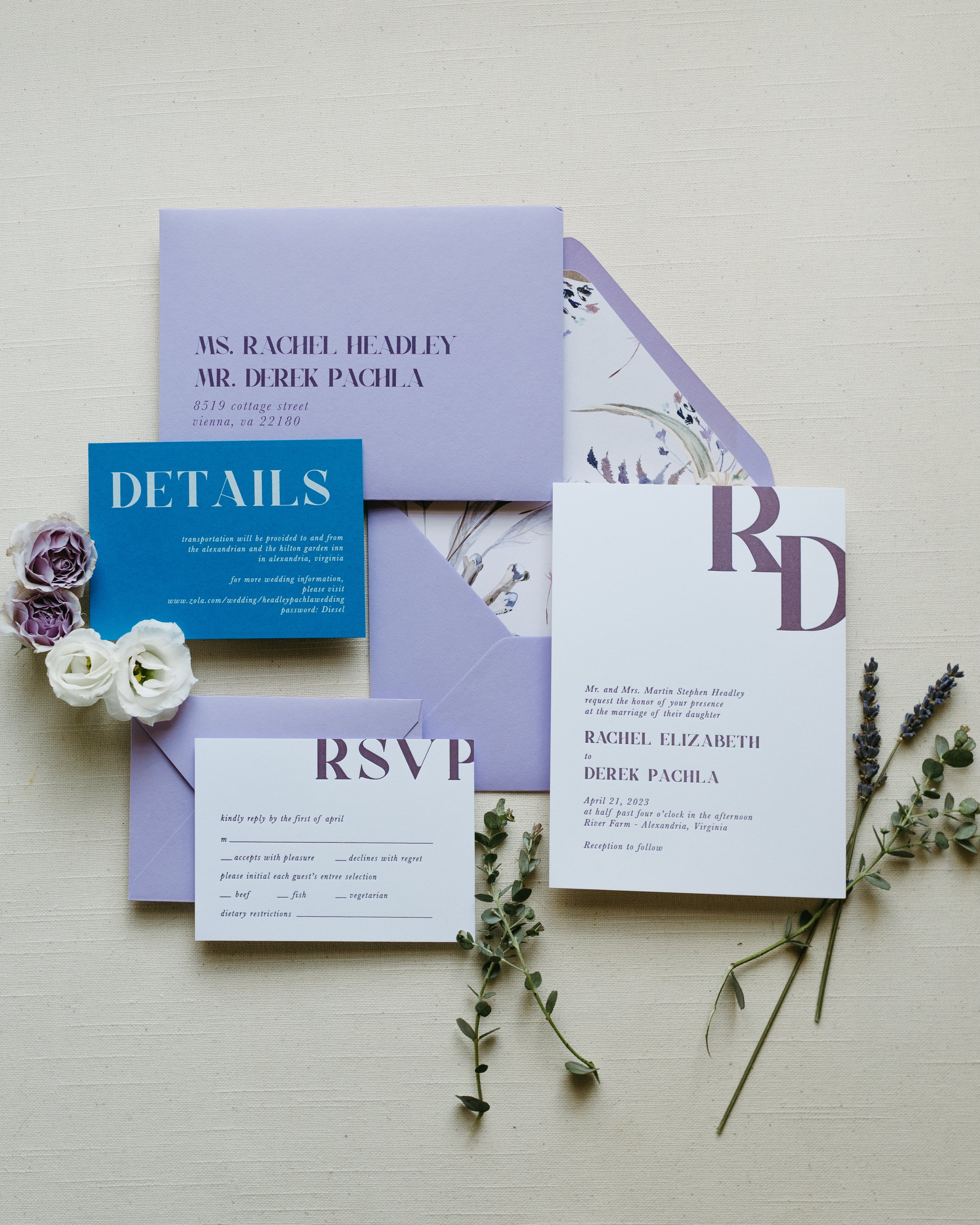 custom luxury wedding invitations and stationery in Texas