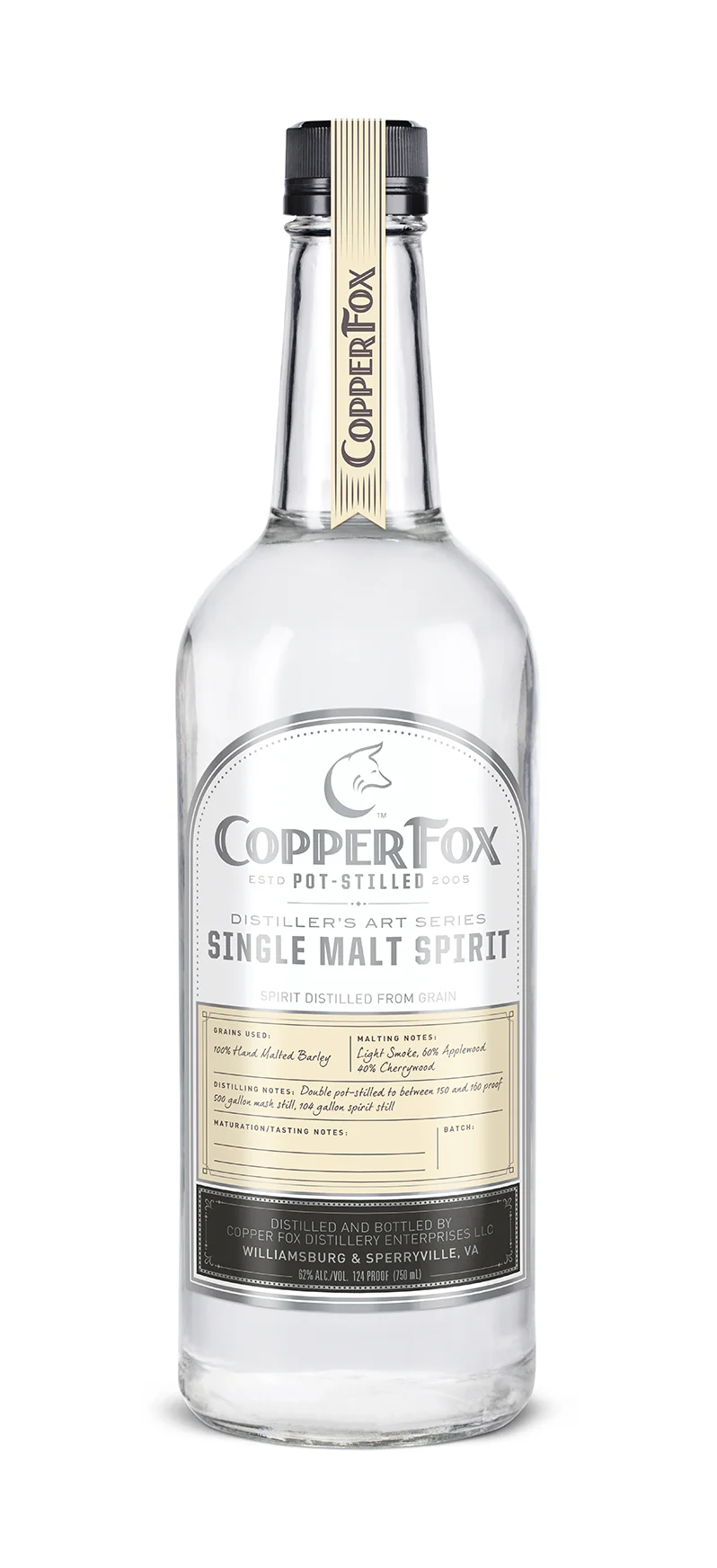 Copper Fox Distillery — Copper Fox Single Malt Spirit