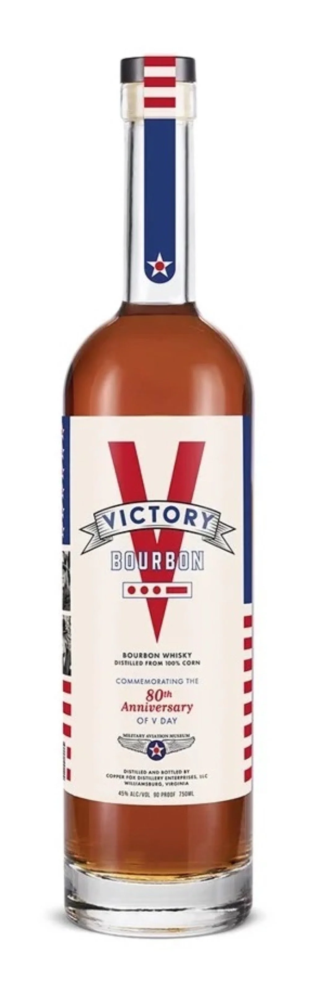 Victory Bourbon 80th Anniversary of V-Day Commemorative Bottle (Release Date 5/31/2025)