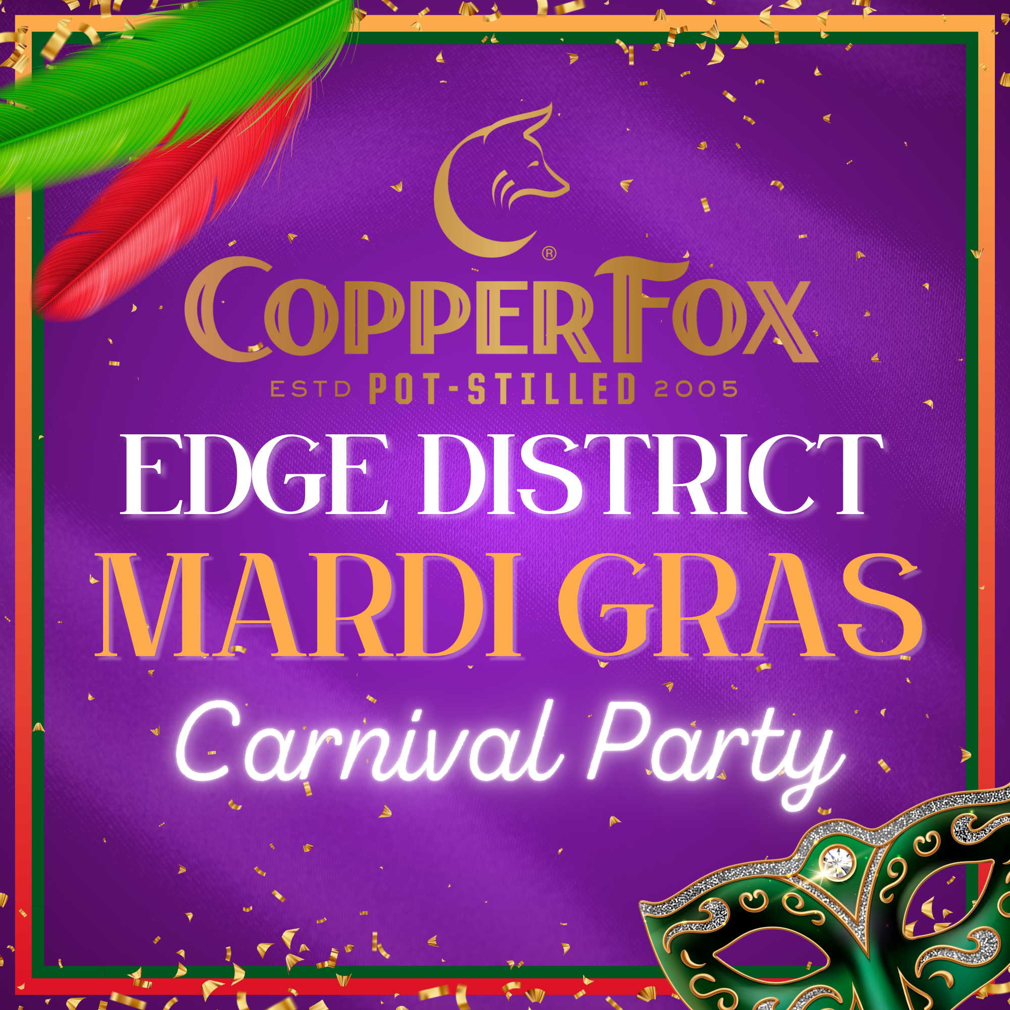 Edge District Mardi Gras Carnival Party