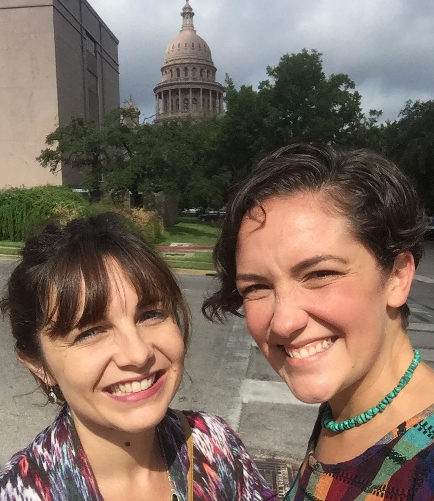 Austin, Texas. August 30, 2018. We did not get a picture in Representative Howard’s office, but we took one together before we left the Texas Capitol!